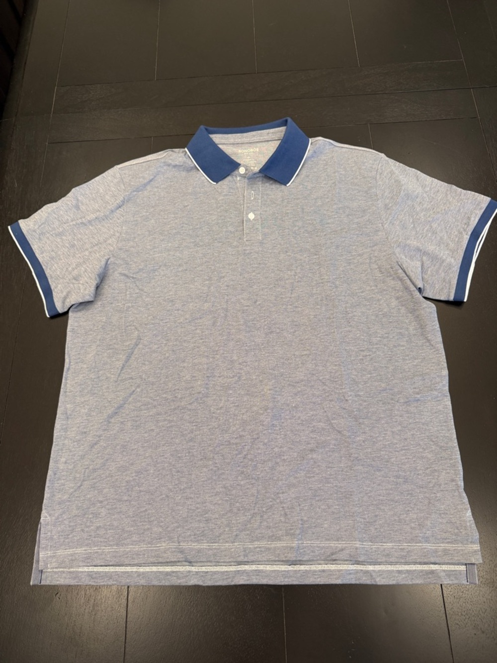 Bonobos NWT Blue Tipped Pima Cotton Polo - XL Standard Fit